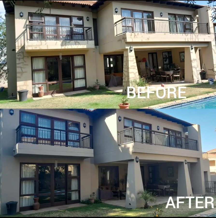 Before and after exterior renovation